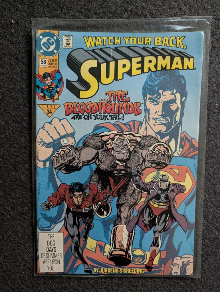 Superman #58 front cover