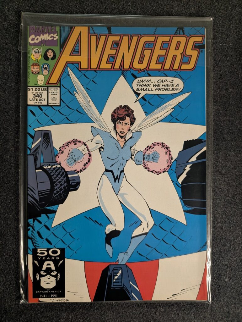 The Avengers #340 front cover