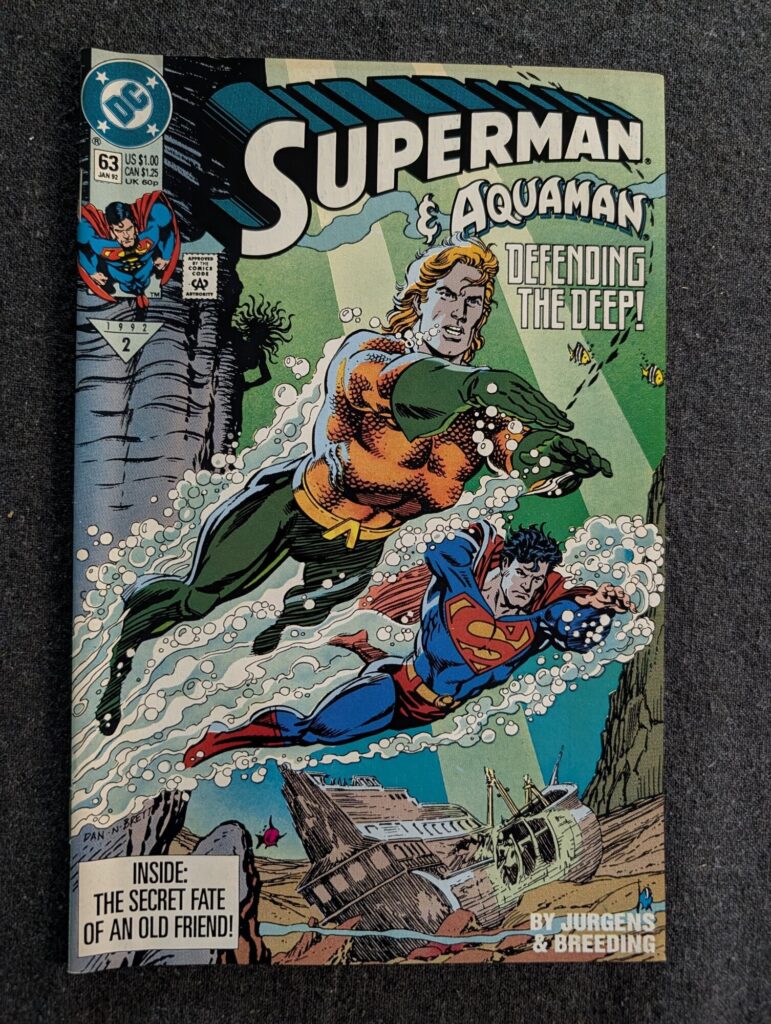 Superman #63 front cover