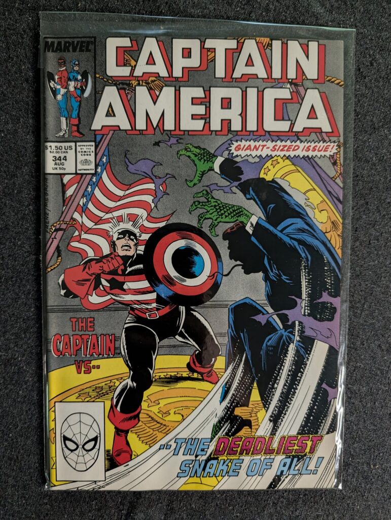 Captain America #344 front cover