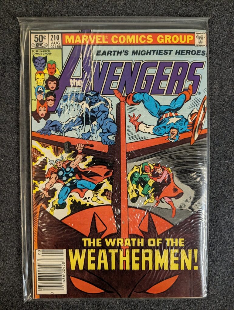 The Avengers #210 front cover