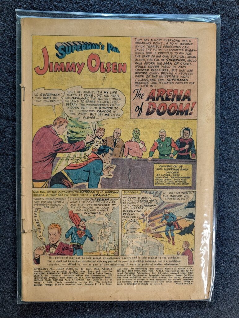 Superman's Pal Jimmy Olsen #87 front cover