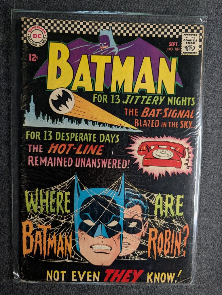 Batman #184 front cover