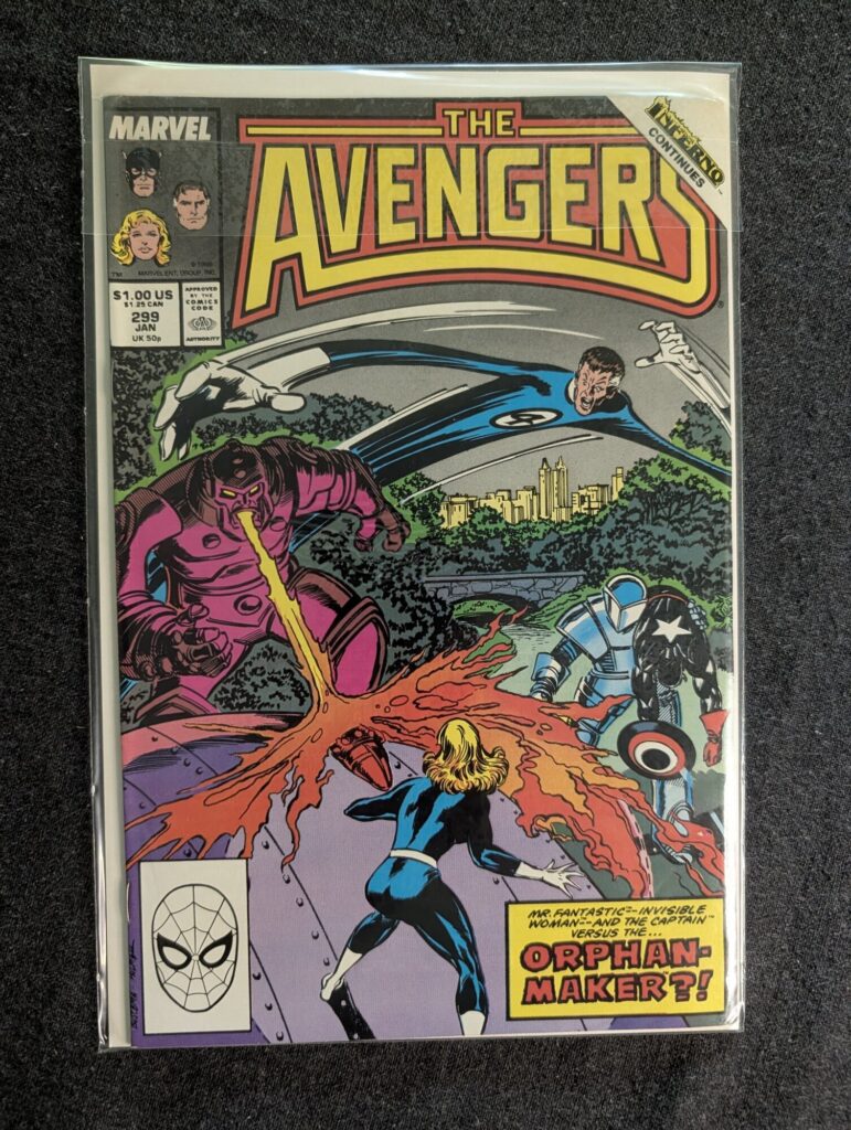 The Avengers #299 front cover
