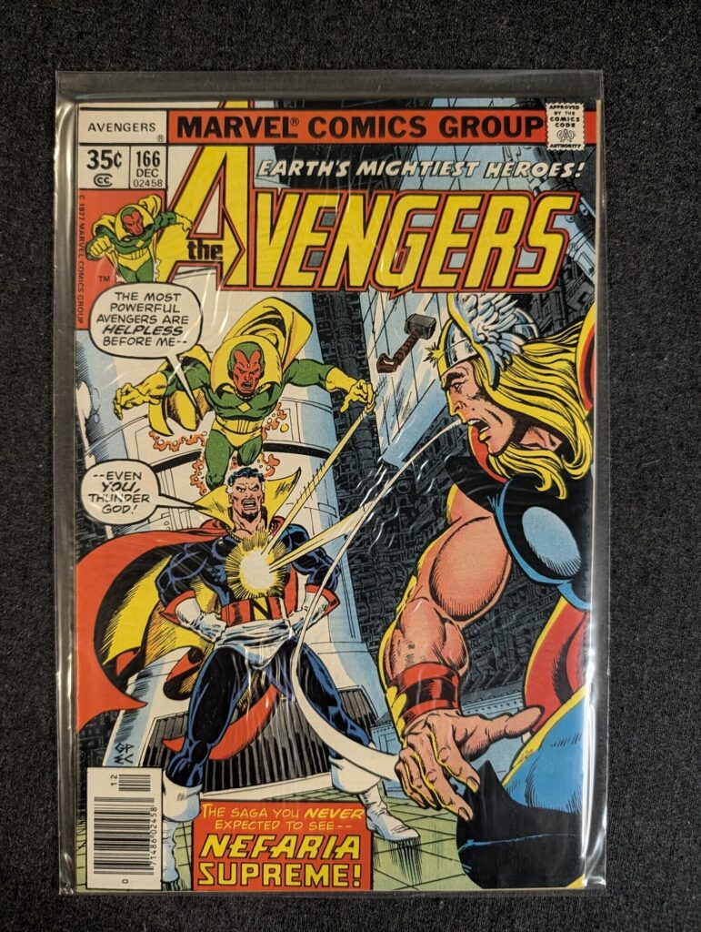 The Avengers #166 front cover