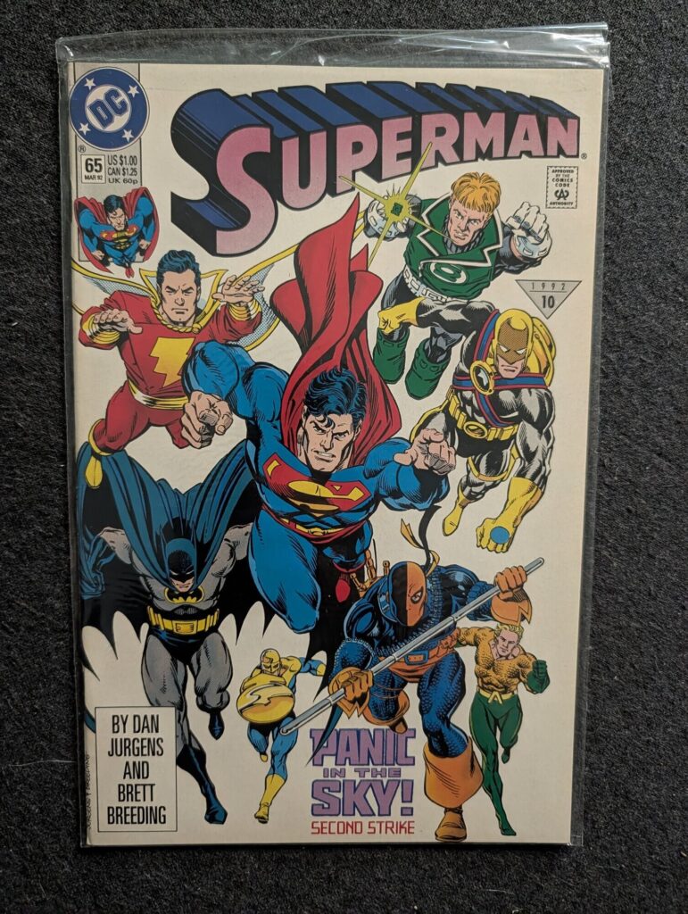 Superman #65 front cover