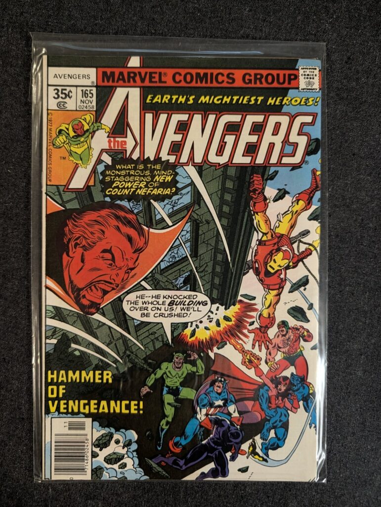 The Avengers #165 front cover