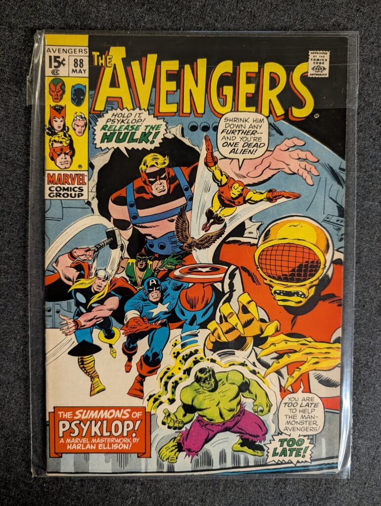 The Avengers #88 front cover