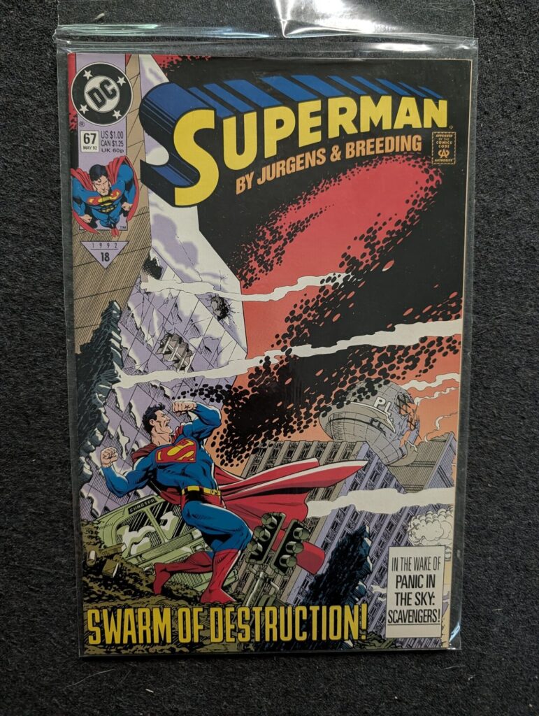 Superman #67 front cover
