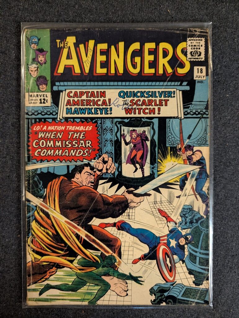 The Avengers #18 front cover
