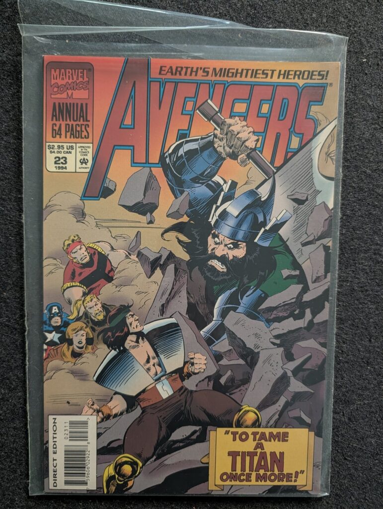 Avengers Annual #23 front cover