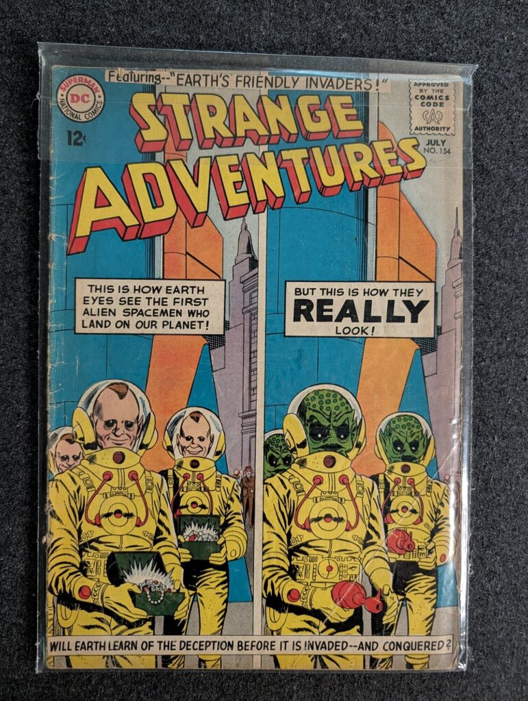 Strange Adventures #154 front cover