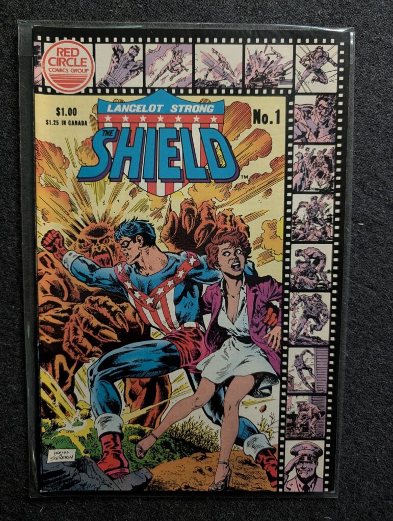 Lancelot Strong, The Shield #1 front cover