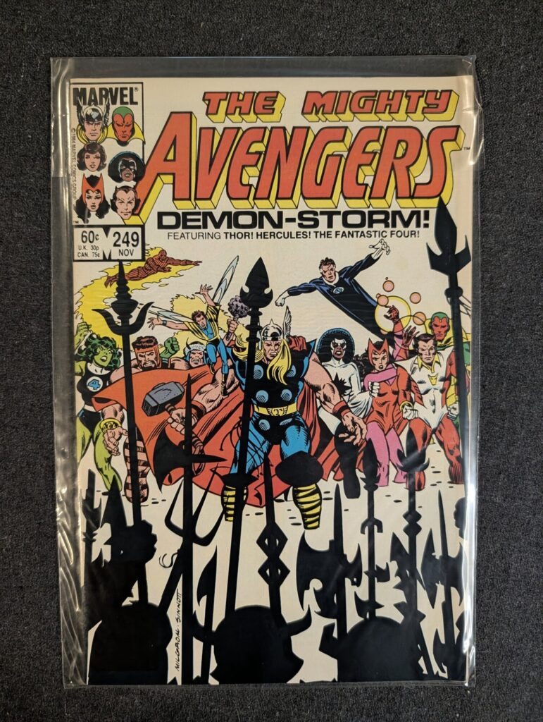 The Avengers #249 front cover