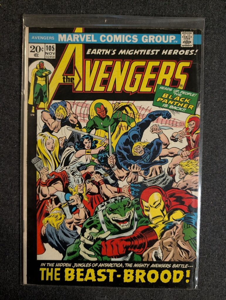 The Avengers #105 front cover