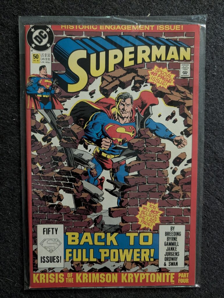 Superman #50 front cover