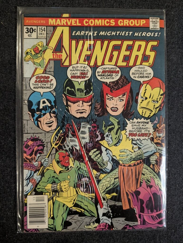 Avengers #154 front cover