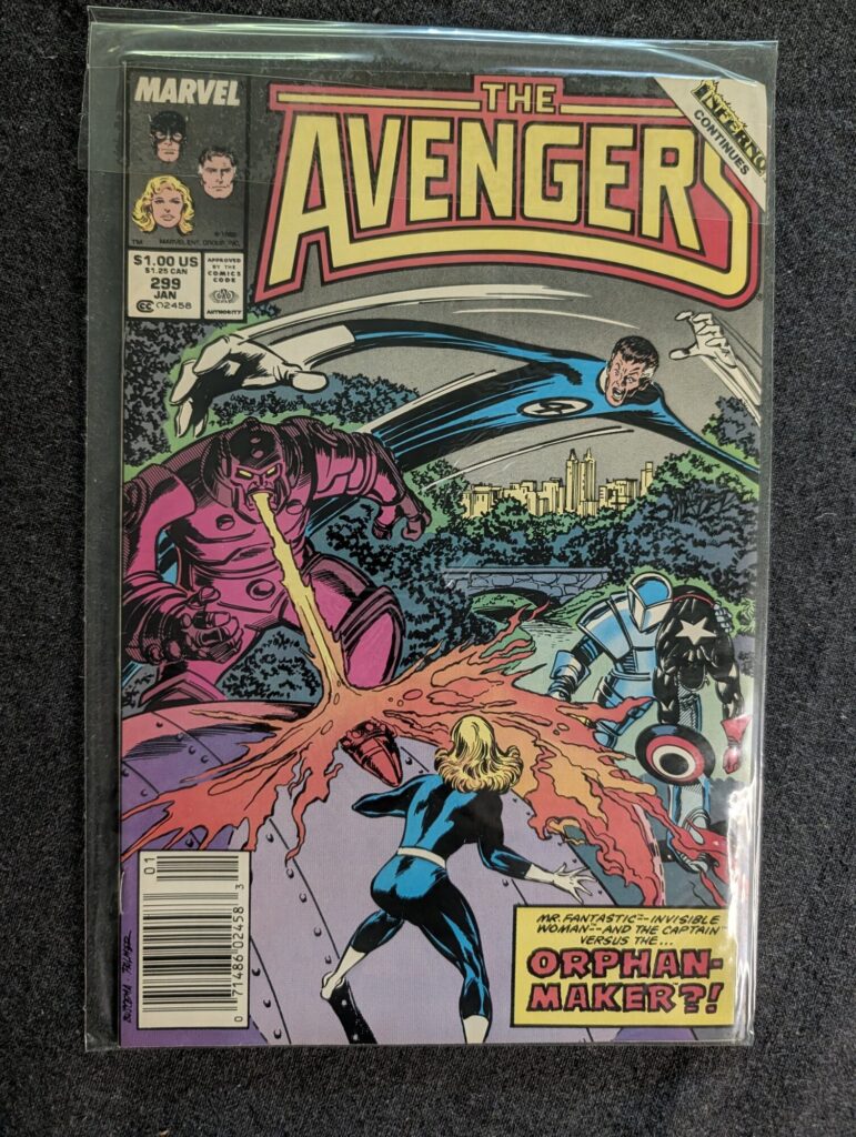 The Avengers #299 front cover