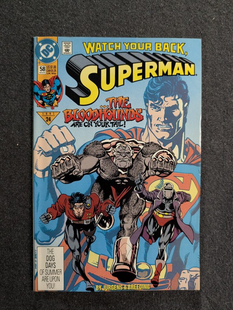 Superman #58 front cover