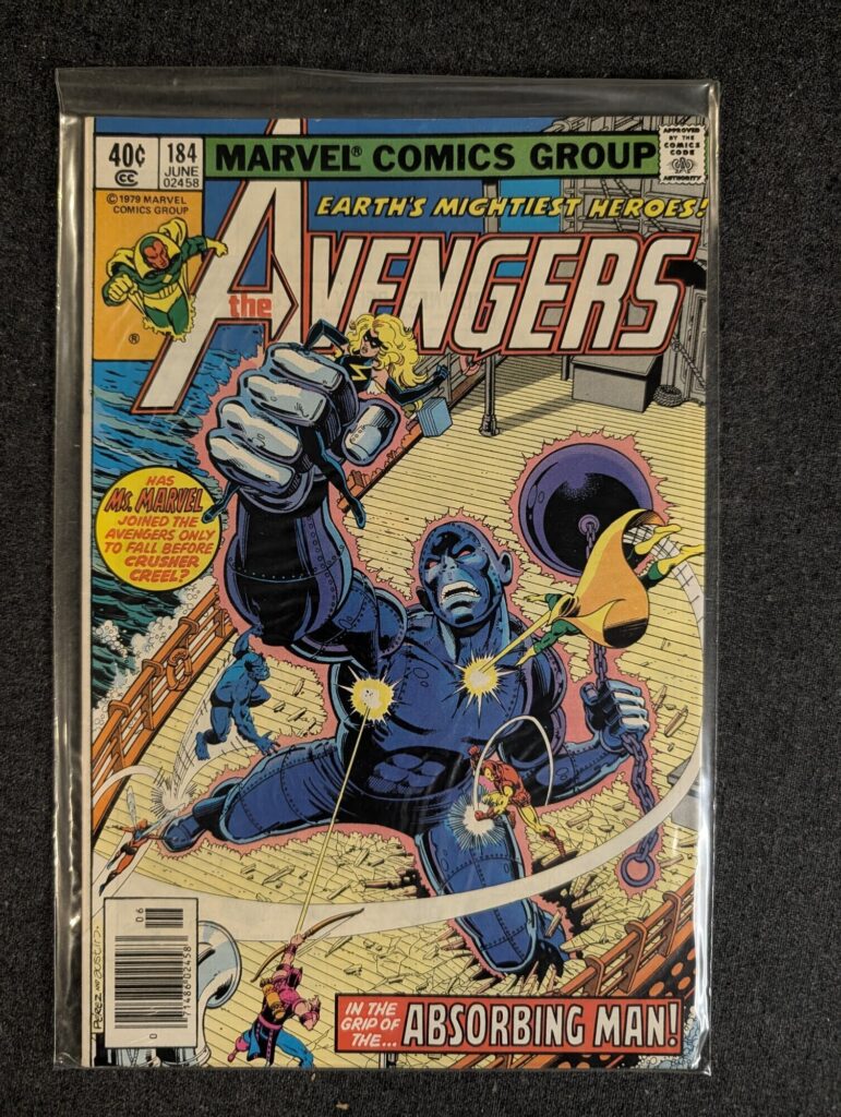 The Avengers #184 front cover