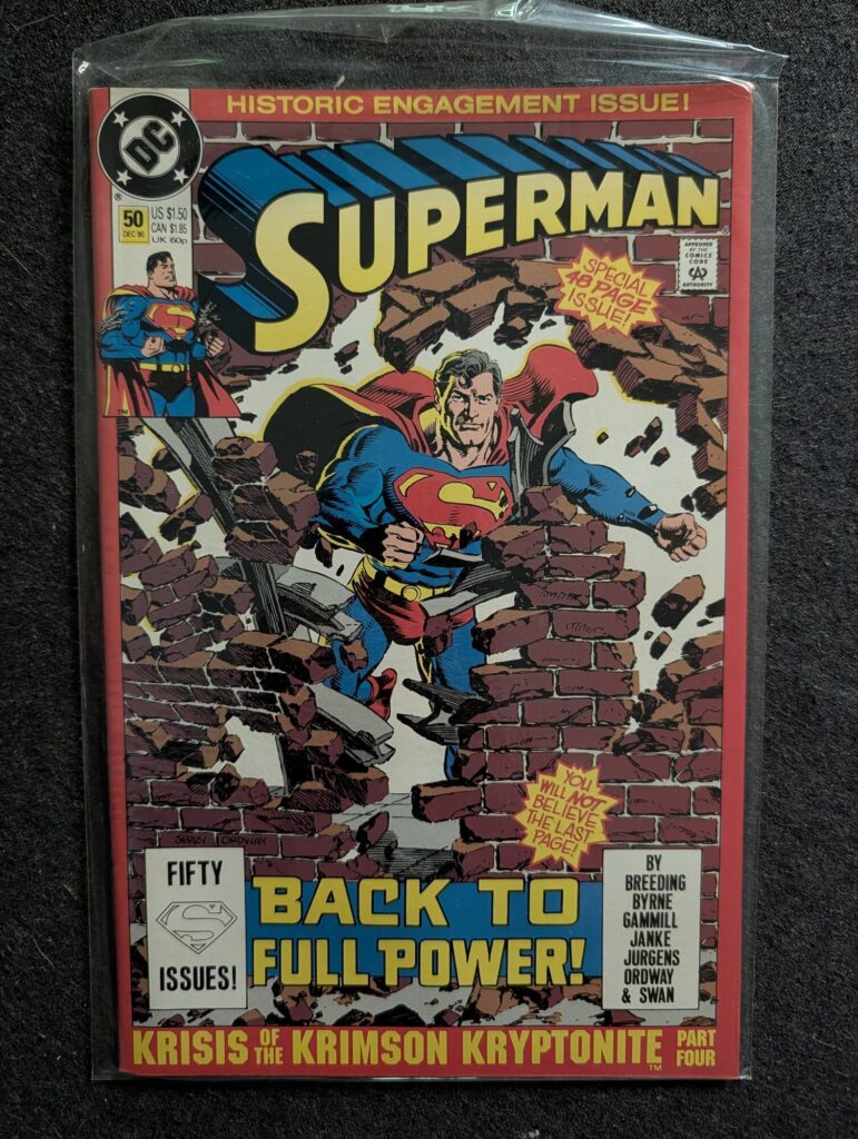 Superman #50 front cover