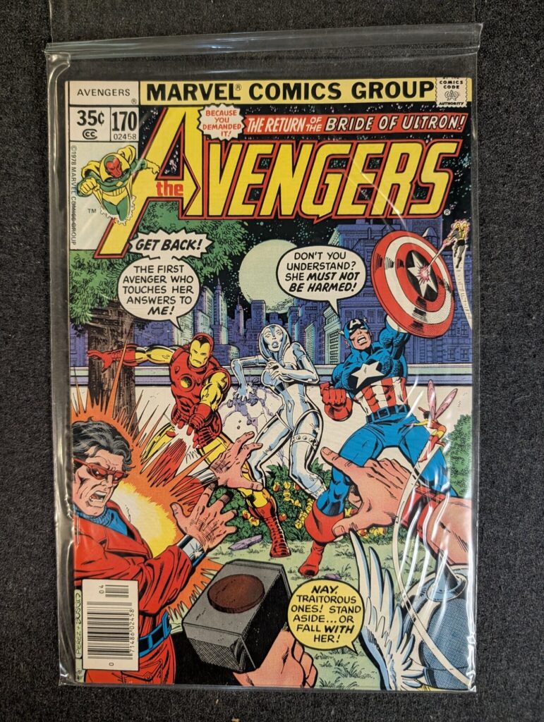The Avengers #170 front cover