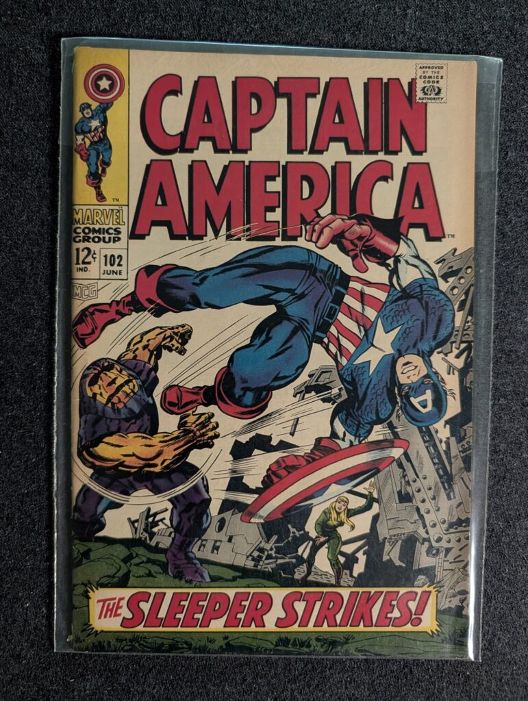 Captain America #102 front cover