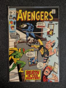 The Avengers #74 front cover