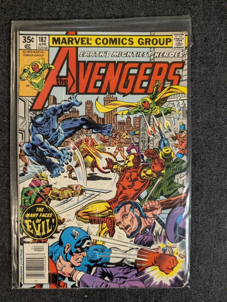 The Avengers #182 front cover