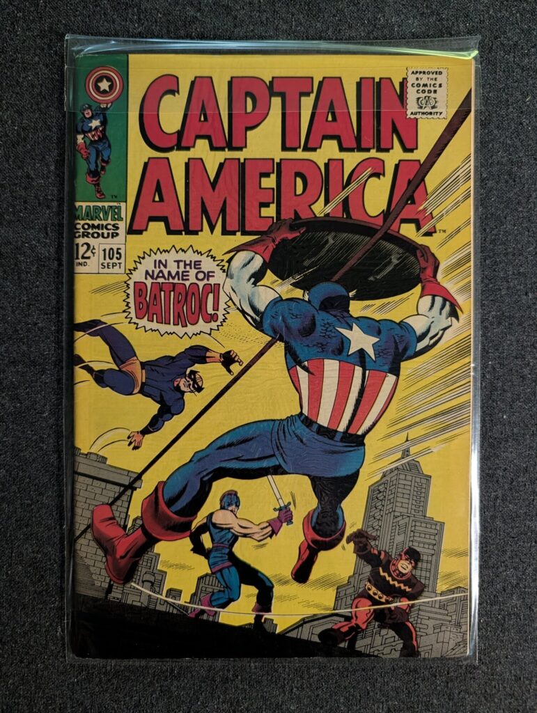 Captain America #105 front cover