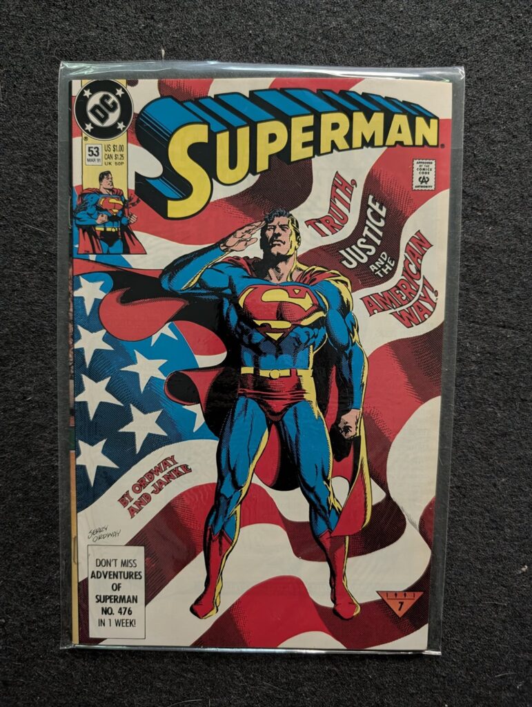 Superman #53 front cover