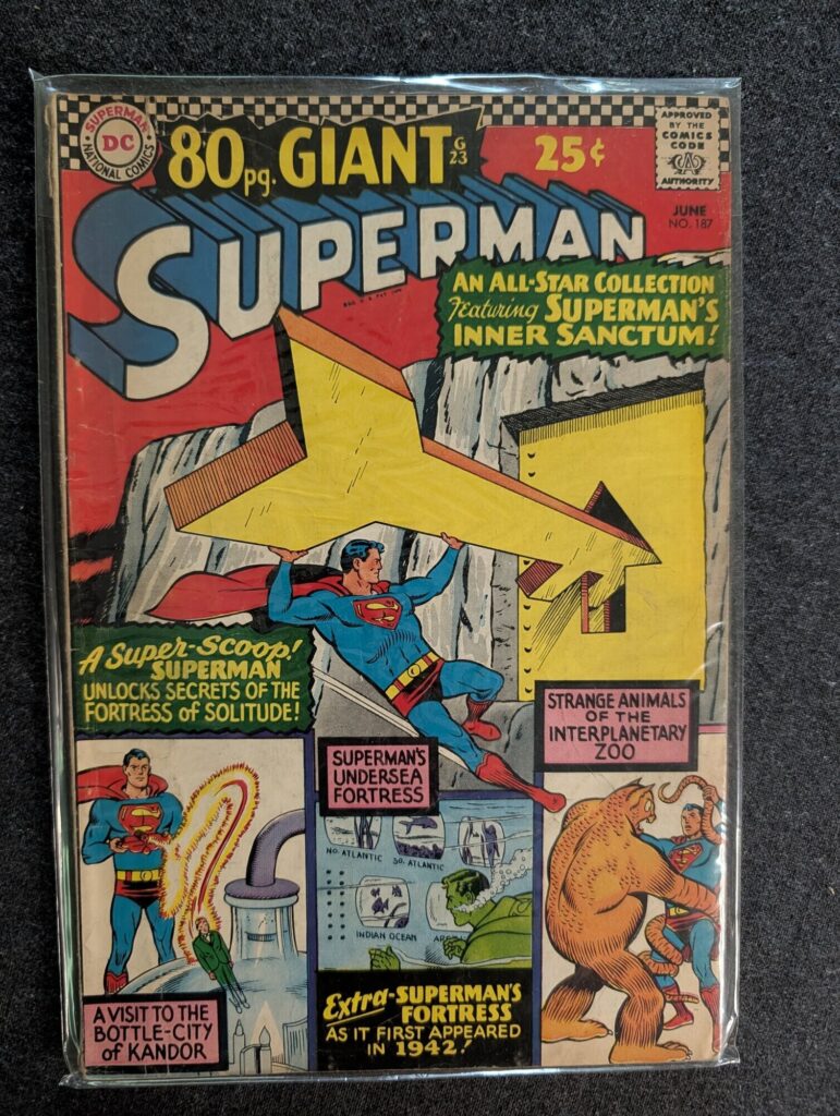 Superman #187 front cover