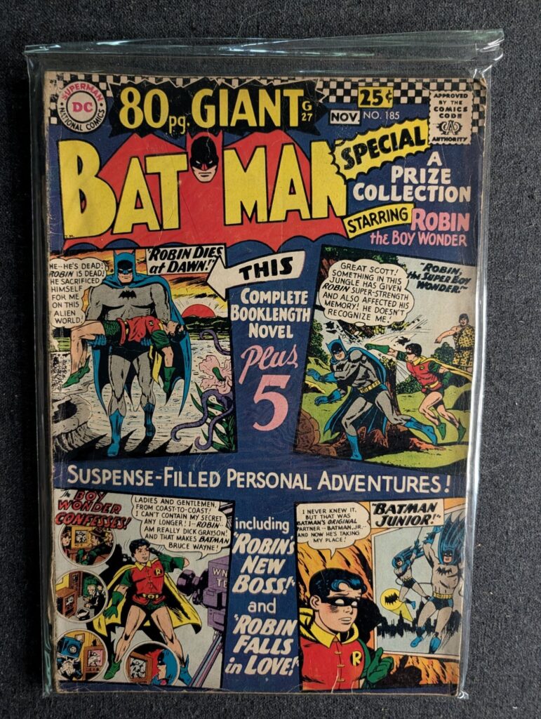 Batman #185 front cover