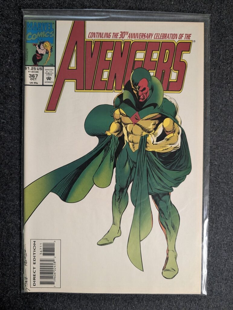 The Avengers #367 front cover