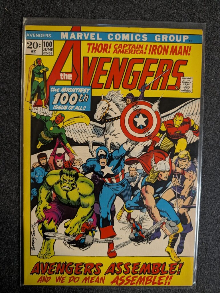 The Avengers #100 front cover