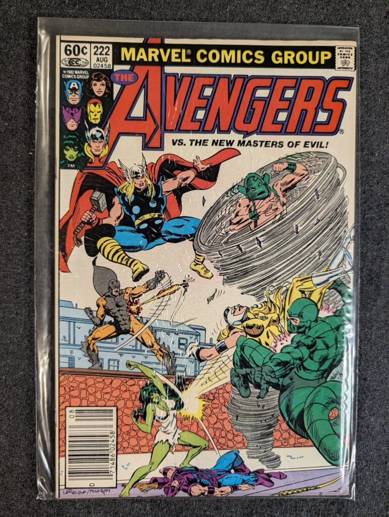 The Avengers #222 front cover