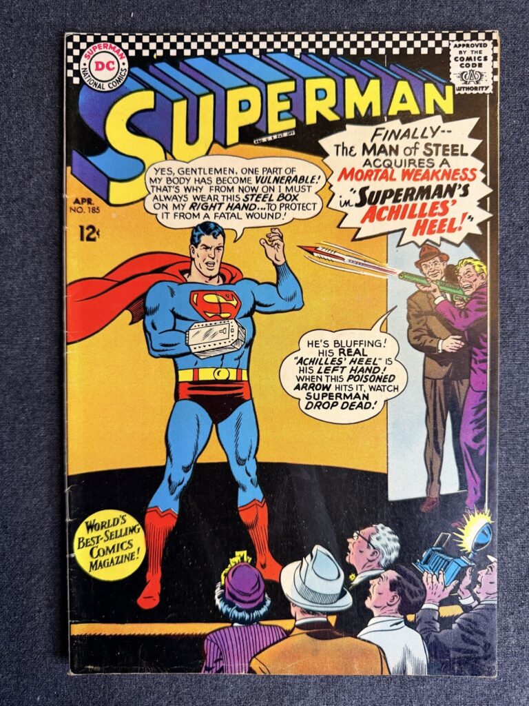 Superman #185 front cover